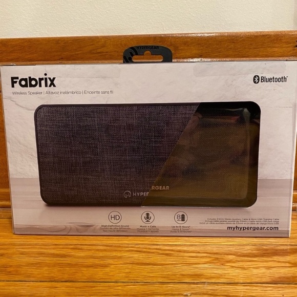 HyperGear FABRIX Wireless Portable Speaker, Bluetooth 8 Hour Charge - Picture 2 of 12